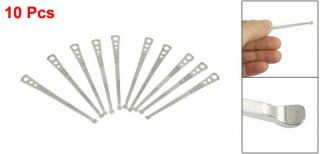10 Pcs Metal Ear Wax Removal Earpick Cleaner Tool 2.8 w Hanging Hole