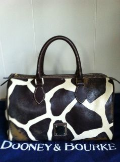 Rare Dooney and Bourke Classic Giraffe Satchel Purse Handbag