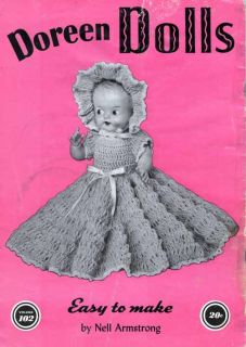 Doll Patterns Crochet Doreen Dolls Sunbonnet Wedding Skater Baby