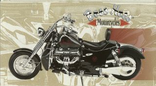 Boss Hoss Motorcycle Brochure Big Block Trike V8 350 Chevy