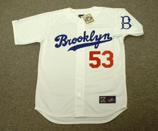 Don Drysdale Brooklyn Dodgers 1957 Throwback Jersey Med