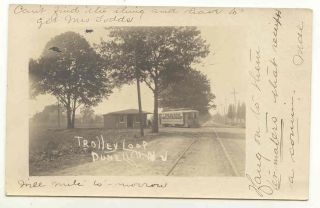 RP Real Photo Trolley at Trolley Loop Dunellen NJ