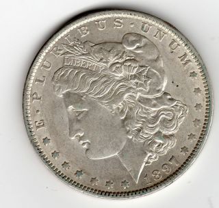  1897 O Morgan Dollar AU