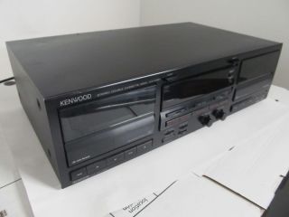 Kenwood Stereo Double Cassette Deck KX W891 Made in Japan