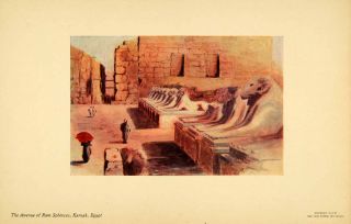  Karnack Ancient Egyptian RAM Sphinx Statues Emelene Dunn Art