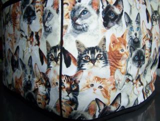 Cat Breeds Quilted Fabric Cover 4 Slice Toaster New