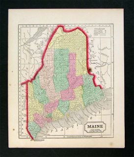  Map Maine Portland Augusta Bangor Kennebec Machias Timberlands