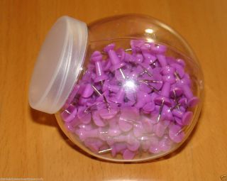 125 Purple Push Pins 50 of This Sale to The American Cancer Society