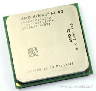  64x2 3800 2 0GHz Socket AM2 Dual Core CPU Processor Tested