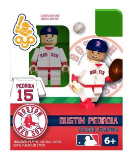 Dustin Pedroia OYO Mini Fig Figure Lego Compatible Boston Red Sox NIP