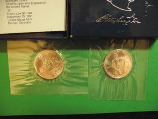 1982 D UNC George Washington 250th Anniversary SILVER Half Dollar