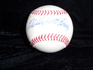  Eddie Mathews Autographed Baseball
