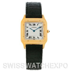 Cartier Santos Dumont Paris Mecanique 18K Yellow Gold Watch