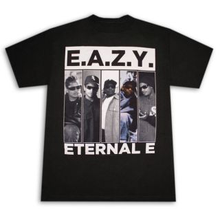 Eazy E Eternal Photo Slides Black Graphic Tee Shirt