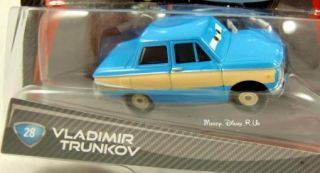 Disney Pixar CARS 2 Vladimir Trunkov #28 Toy Diecast NEW Mint in