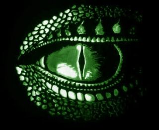 green eyed dragon cross stitch pattern