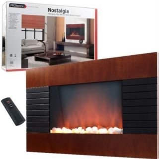 Wall Mounted Wood Trim Panel Electric Fireplace Heater