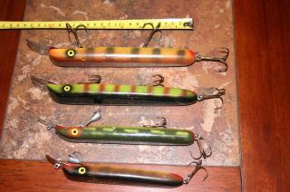 Ed Latiano Musky Muskie Baits 4 Lures Signed