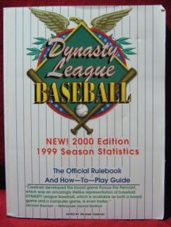 This listing is for a card set for use with the DYNASTY LEAGUEor PURSE