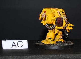 Warhammer 40K Space Marines Imperial Fists  dreadnought Resin Base AC