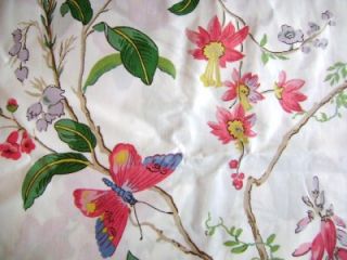 Cyrus Clark Cortile Exotic Floral Butterflies Drapery Fabric BTY