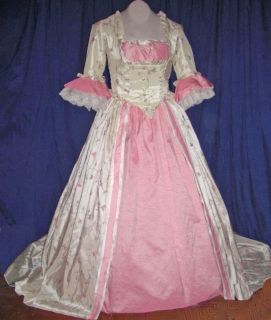 Marie Antoinette 1700 Gown Ivory Blush Spring Delight