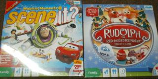  MAGICAL MOMENTS SCENE IT RUDOLPH RED NOSED DVD GAME LOT OF 2 GAMES