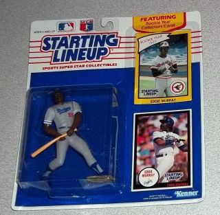 Kenner 1990 Starting Lineup Baseball Eddie Murray RARE Orioles Dodgers