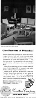 Drexel Furniture Precedent Edward Wormley Give Presents 1949 Magazine