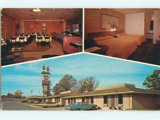  Pre 1980 Old Cars Twin Tiki Motel Restaurant Eddyville KY U4394