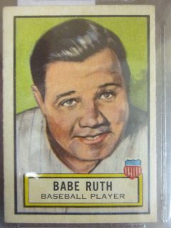  1952 Topps "Look N See" 15 Babe Ruth Card