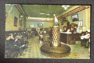 1909 Interior Lobby King Edward Hotel Men Sitting Around Victoria