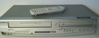 Sylvania DVC865F DVD & VCR combo player + REMOTE VHS video recorder.