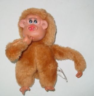 Vintage Russ Plush Monkey Rutherford III Nose Picking Clean