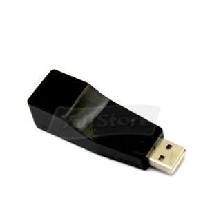 USB 2.0 RJ45 Lan Card 10/100M Ethernet Network Adapter Black