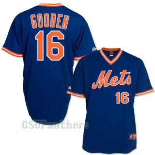 Dwight Doc Gooden New York Mets 1986 Cooperstown Royal Blue Jersey Sz
