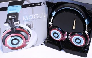 NEW Ifrogz EarPollution MOGUL DJ Style Stereo Headphones Blue Red EP