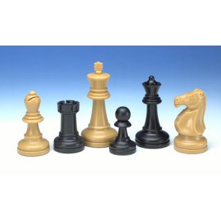 Drueke Deluxe 3 75 Weighted Plastic Chessmen 832 97