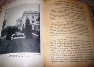 RARE 1925 The White House Cookbook by Zielmann Gillette