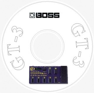 Boss GT 3 Patch Library Manual Editors CD GT 3 GT3