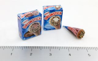 12 Scale Dollhouse Miniature Nestle Chocolate and Vanilla Ice Cream