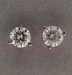 25 CTW 1 4 Carat 14k Diamond Stud Earrings White Gold
