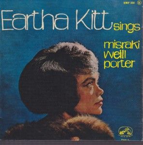 Eartha Kitt on His Masters Voice Sings Misraki Weill Porter French PS