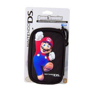Nintendo DS Lite Game Traveler Mario Case Black DS RR124749 Very Good