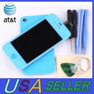 USA Screen Digitizer LCD Back Cover Full Assembly for iPhone 4 at T