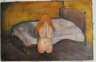 Oil on Canvas Painting Expressionism Edvard Munch
