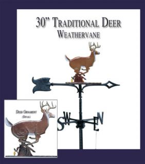  Buck Stag Ships in 1 Day Color Weathervane Rooftop Weather Vane