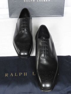 Edward Green MTO for Ralph Lauren Black Lace Up Shoes UK 9 E £1050
