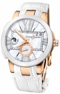 New Ladies Ulysse Nardin Executive Dual Time Lady Rose Gold Watch