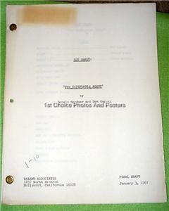 Original Get Smart Script Vintage 1967 Script The Expendable Agent